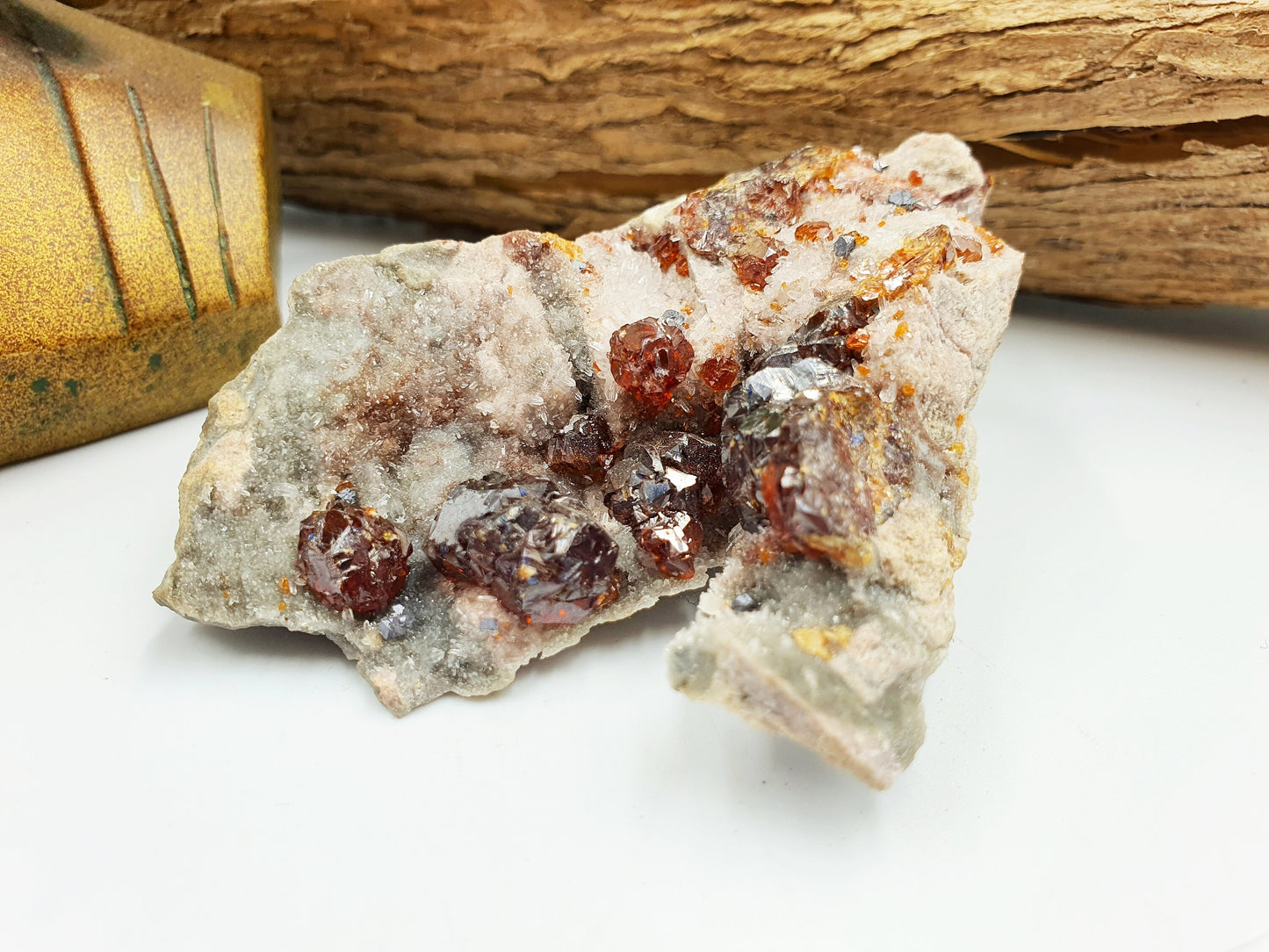 Garnet and Sphalerite Specimen