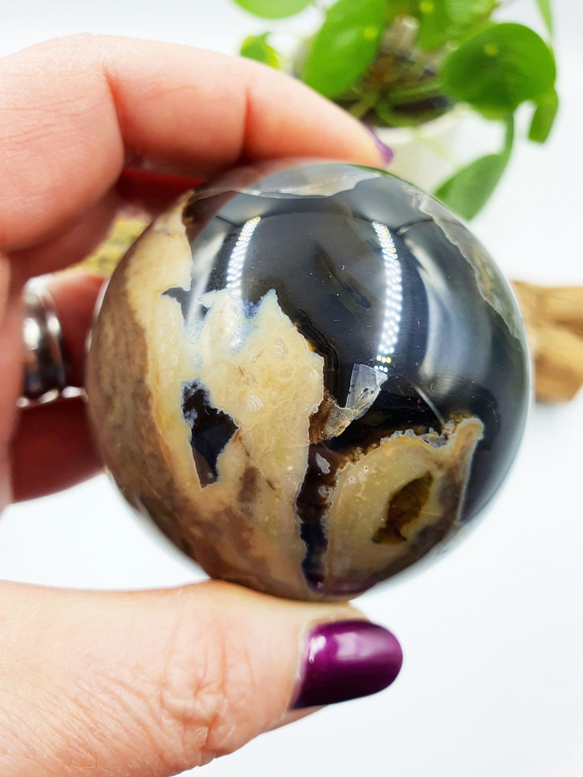 Amazing Volcanic Agate Crystal Sphere
