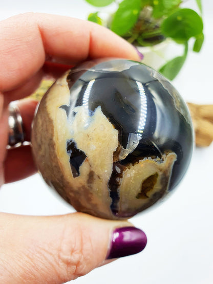 Amazing Volcanic Agate Crystal Sphere