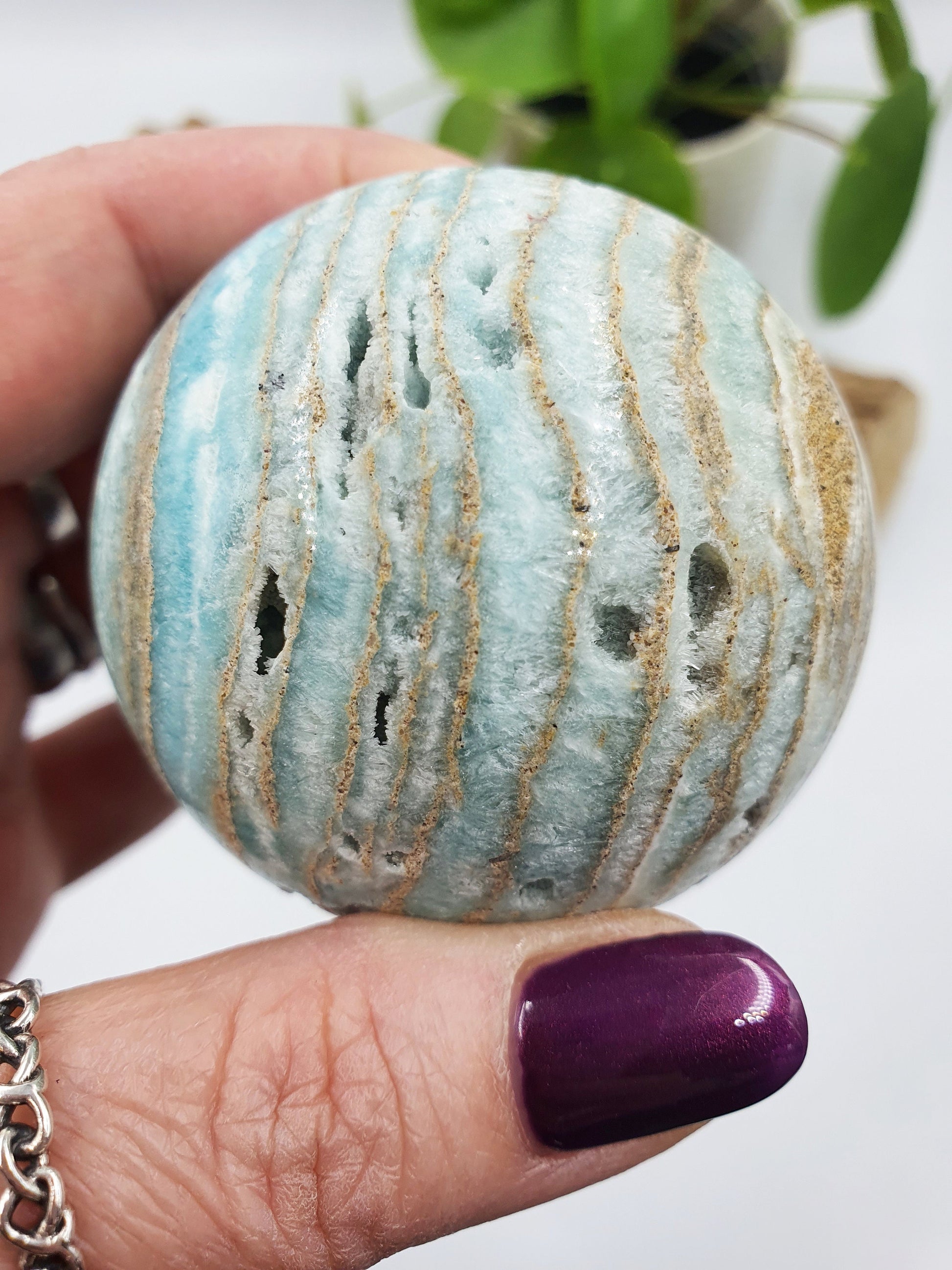 Hemimorphite Drusy Sphere