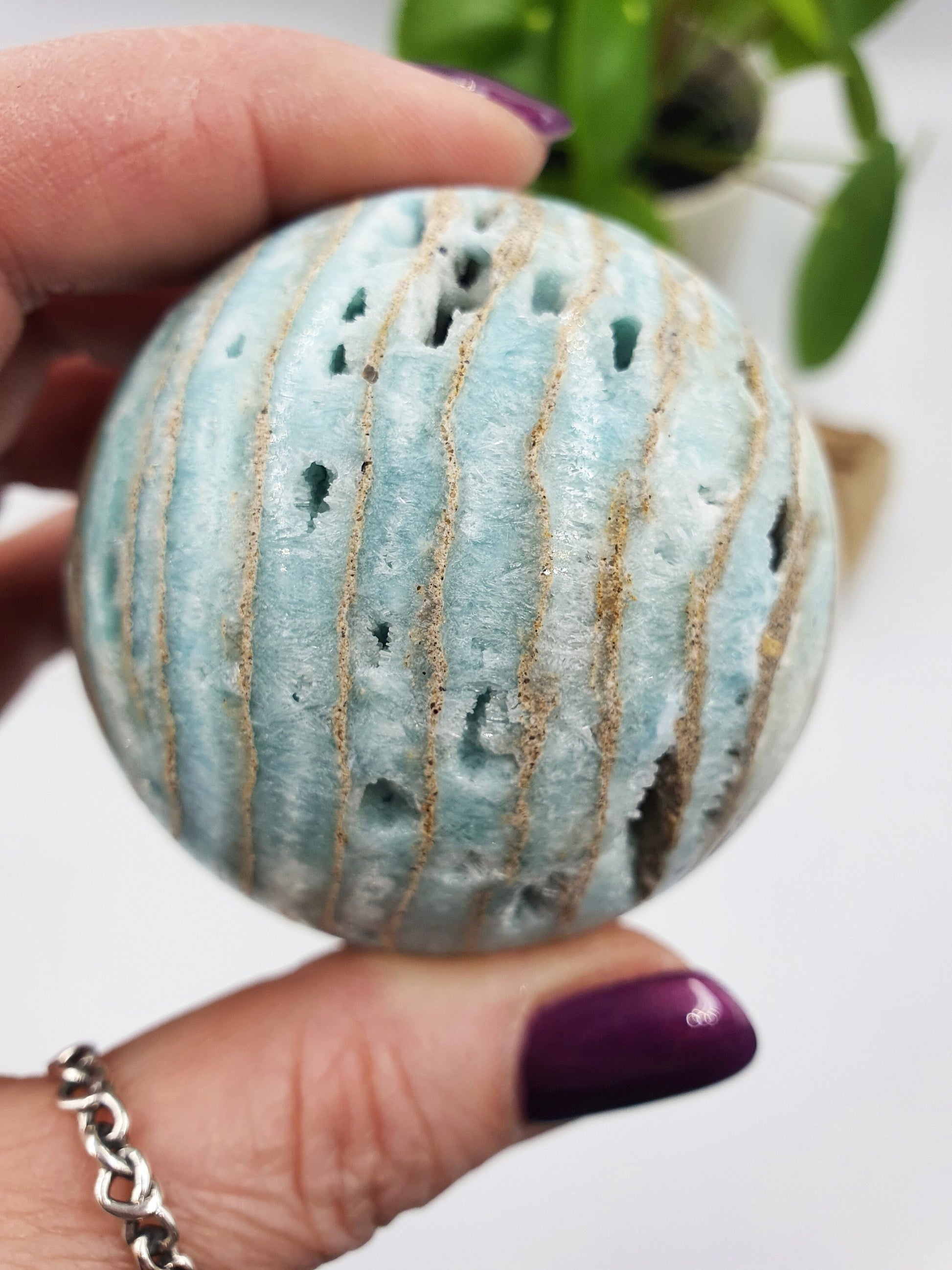Hemimorphite Drusy Sphere