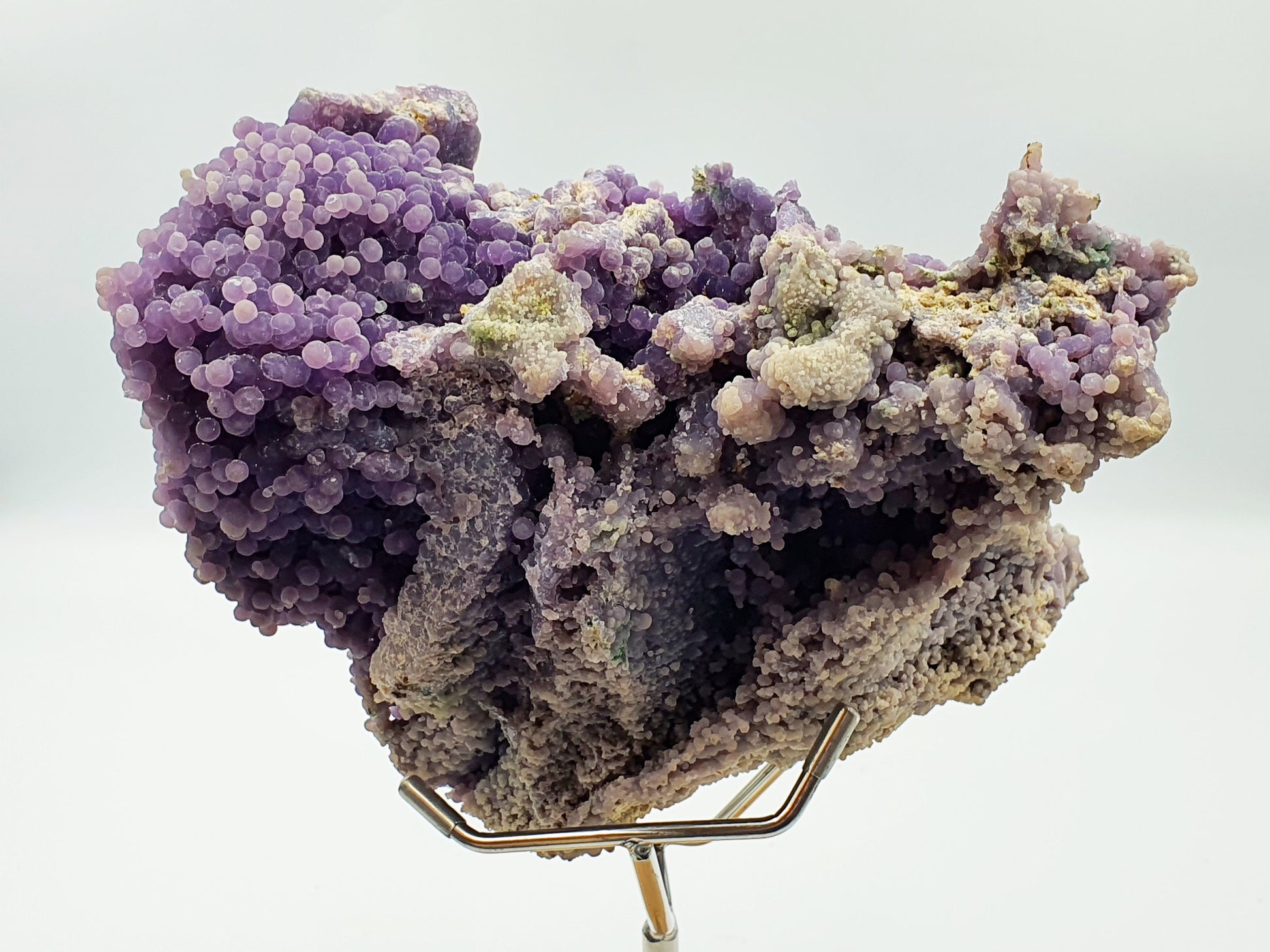 Raw Grape Agate Cluster Specimen (Large)- Purple and White- Grade A Crystal- - 3120 grams
