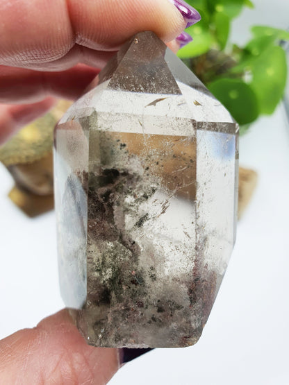 High Grade Garden Quartz Mini Tower /Lodolite Quartz Point
