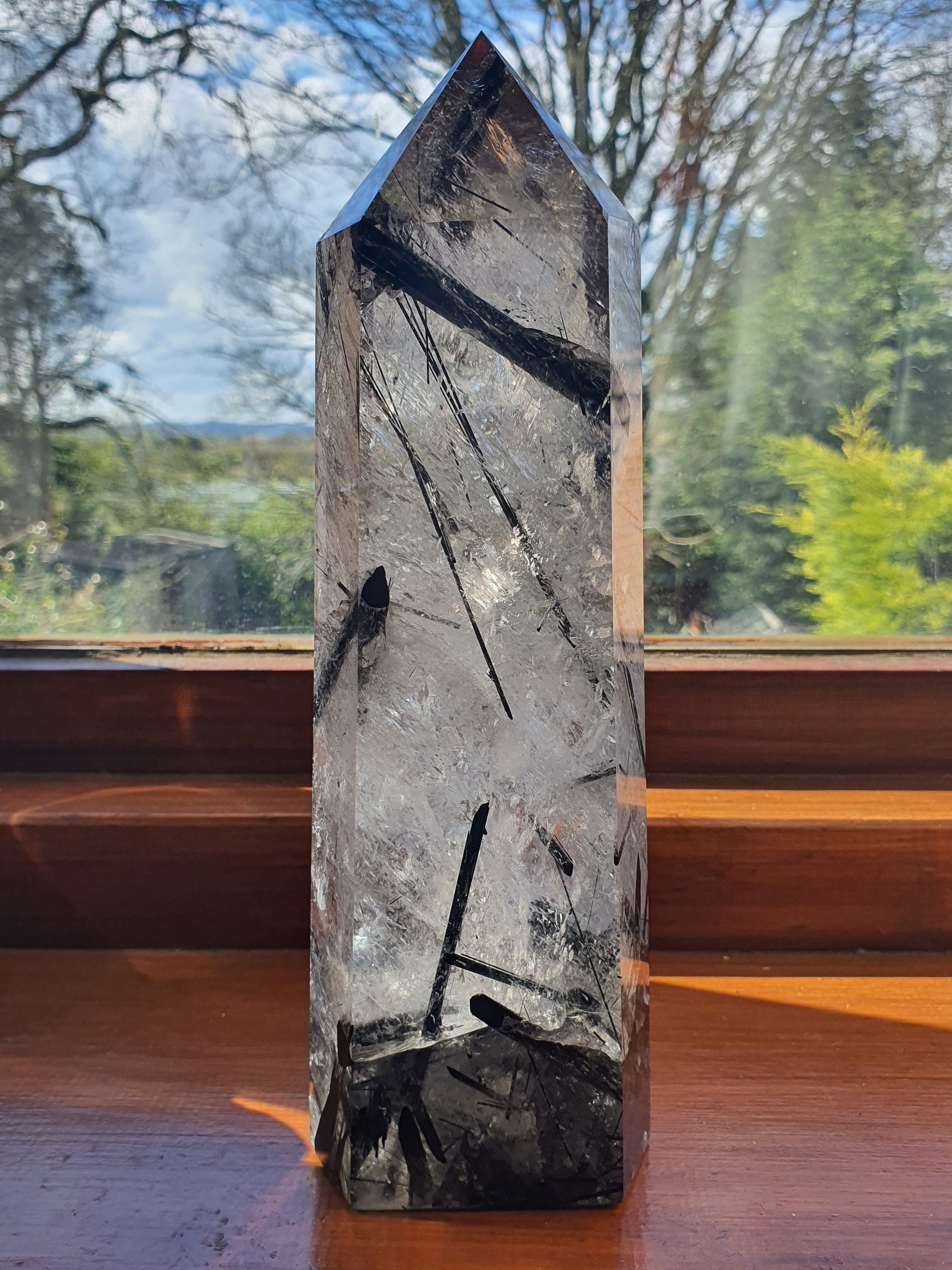 Large Tourmaline and Quartz Tower