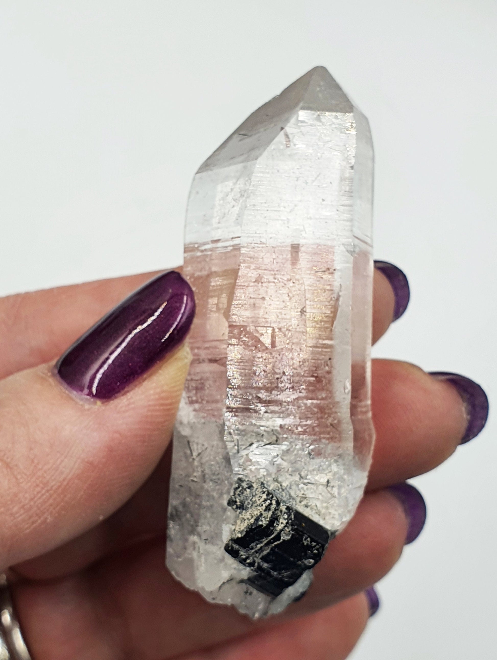 Himalayan Quartz with Tourmaline