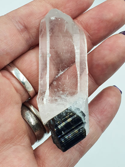 Himalayan Quartz with Tourmaline