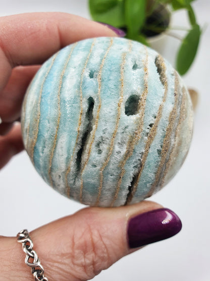 Hemimorphite Drusy Sphere