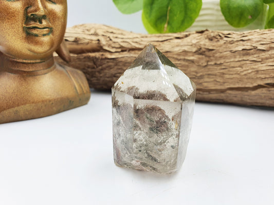 High Grade Garden Quartz Mini Tower /Lodolite Quartz Point