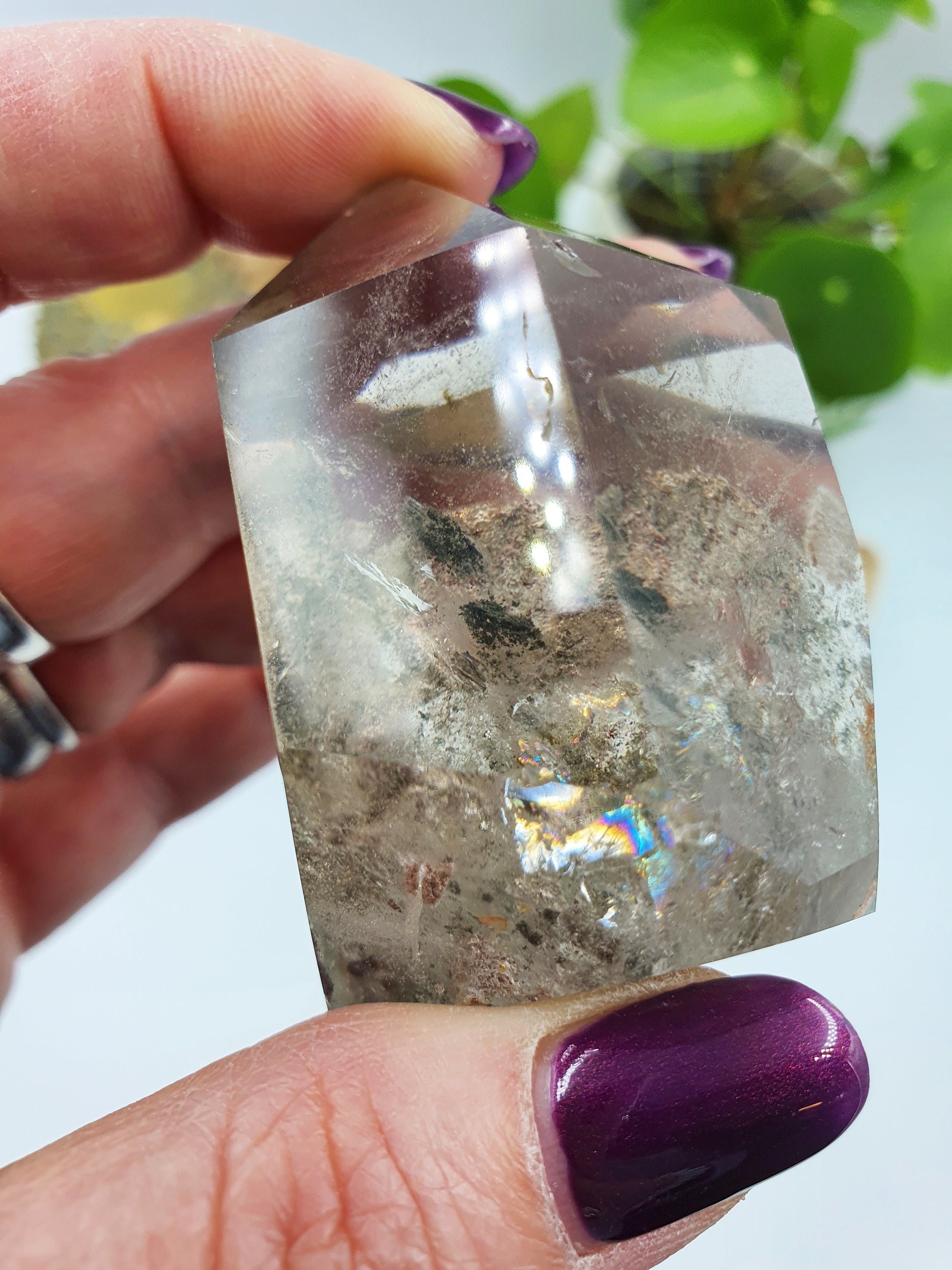 High Grade Garden Quartz Mini Tower /Lodolite Quartz Point