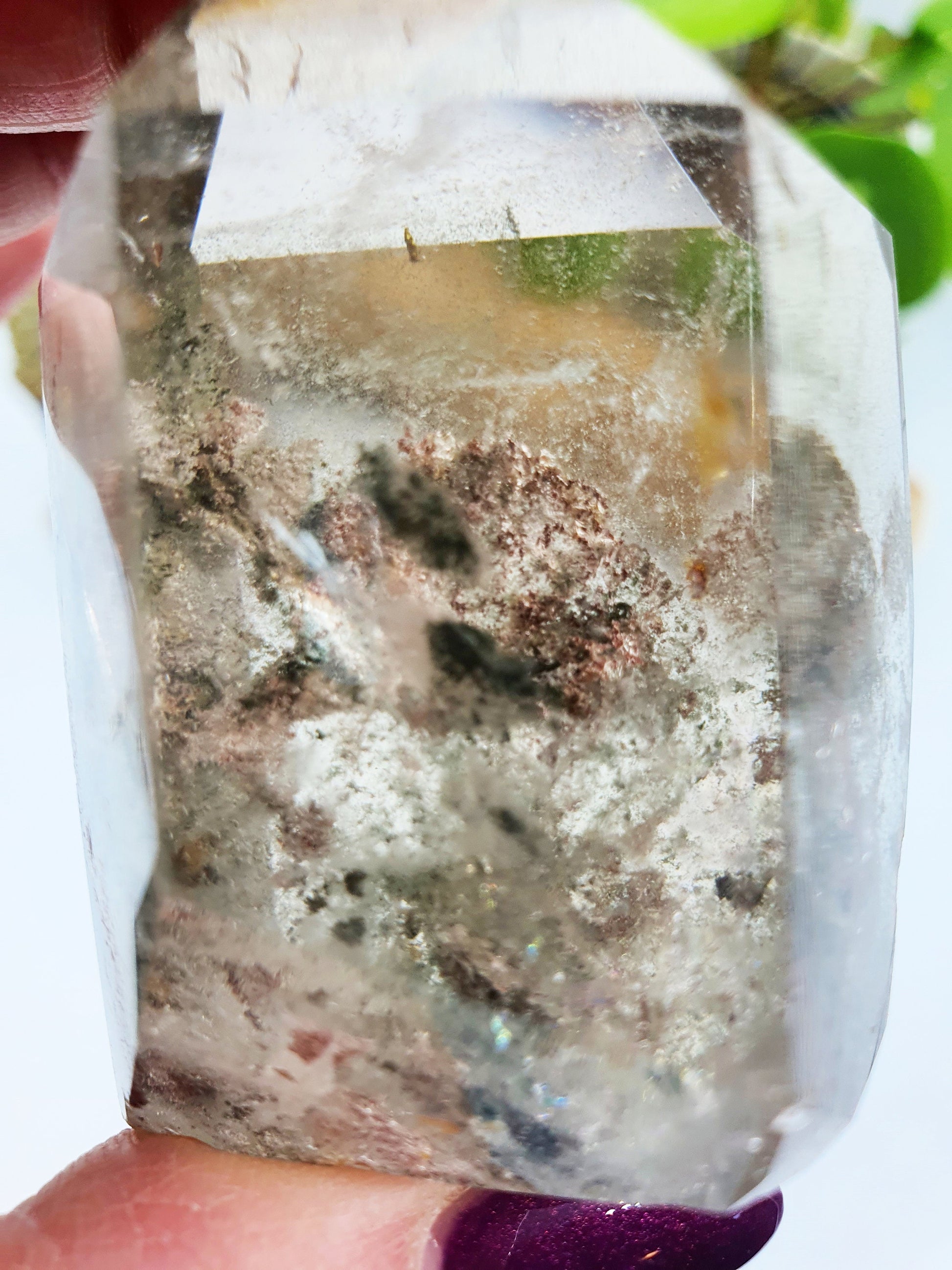 High Grade Garden Quartz Mini Tower /Lodolite Quartz Point