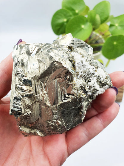 Large High Quality Pyrite Raw Cube Cluster