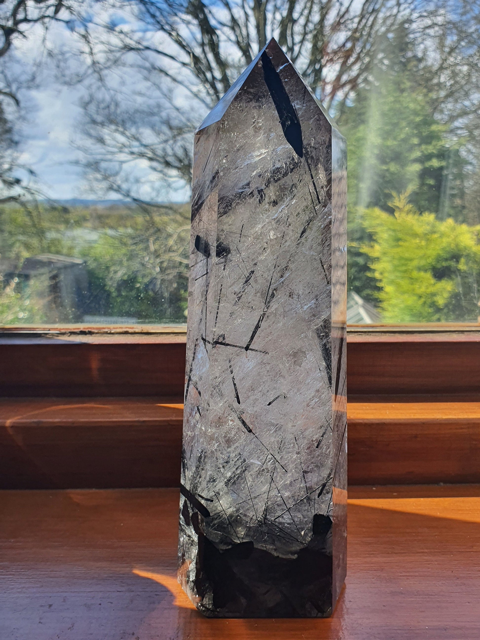 Large Tourmaline and Quartz Tower