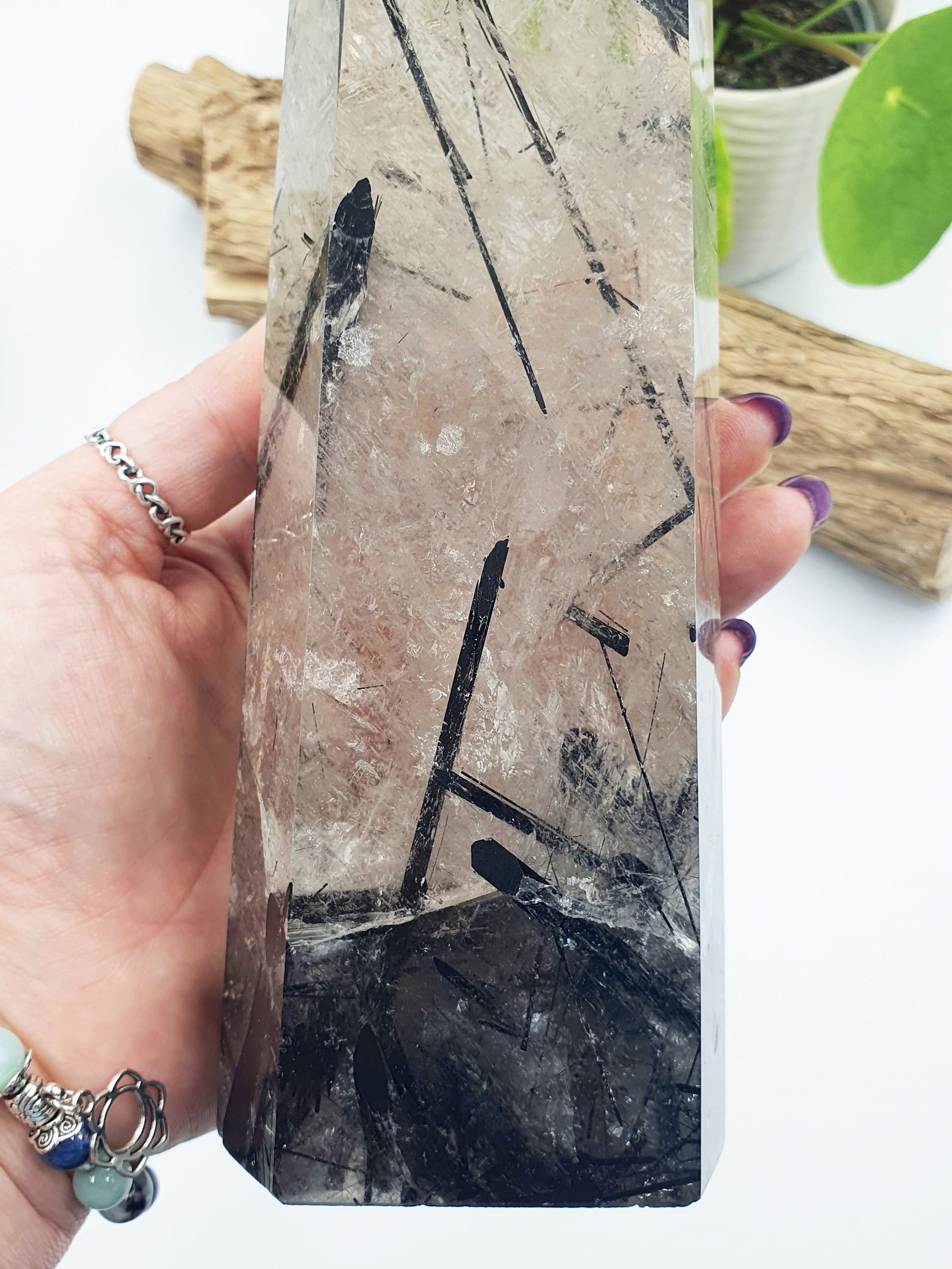 Large Tourmaline and Quartz Tower