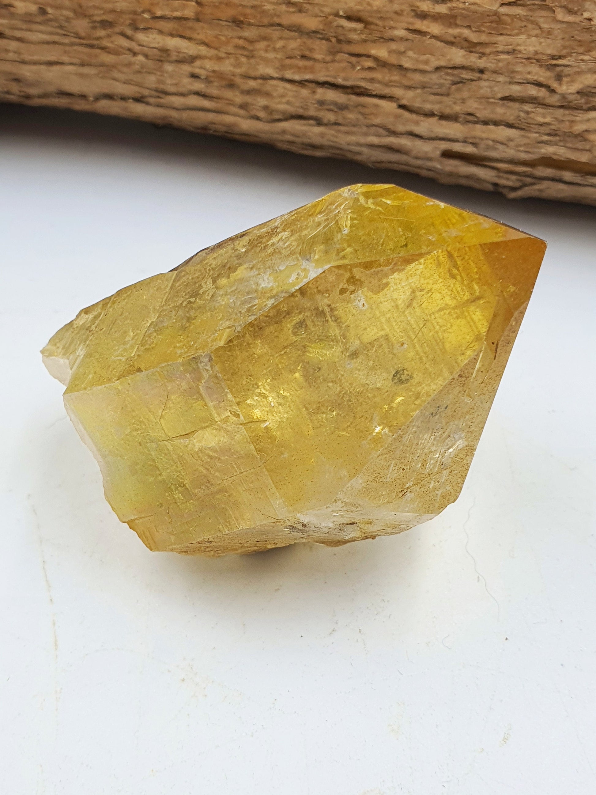 Rare Natural Rainbow Aura Yellow Himalayan Quartz Point