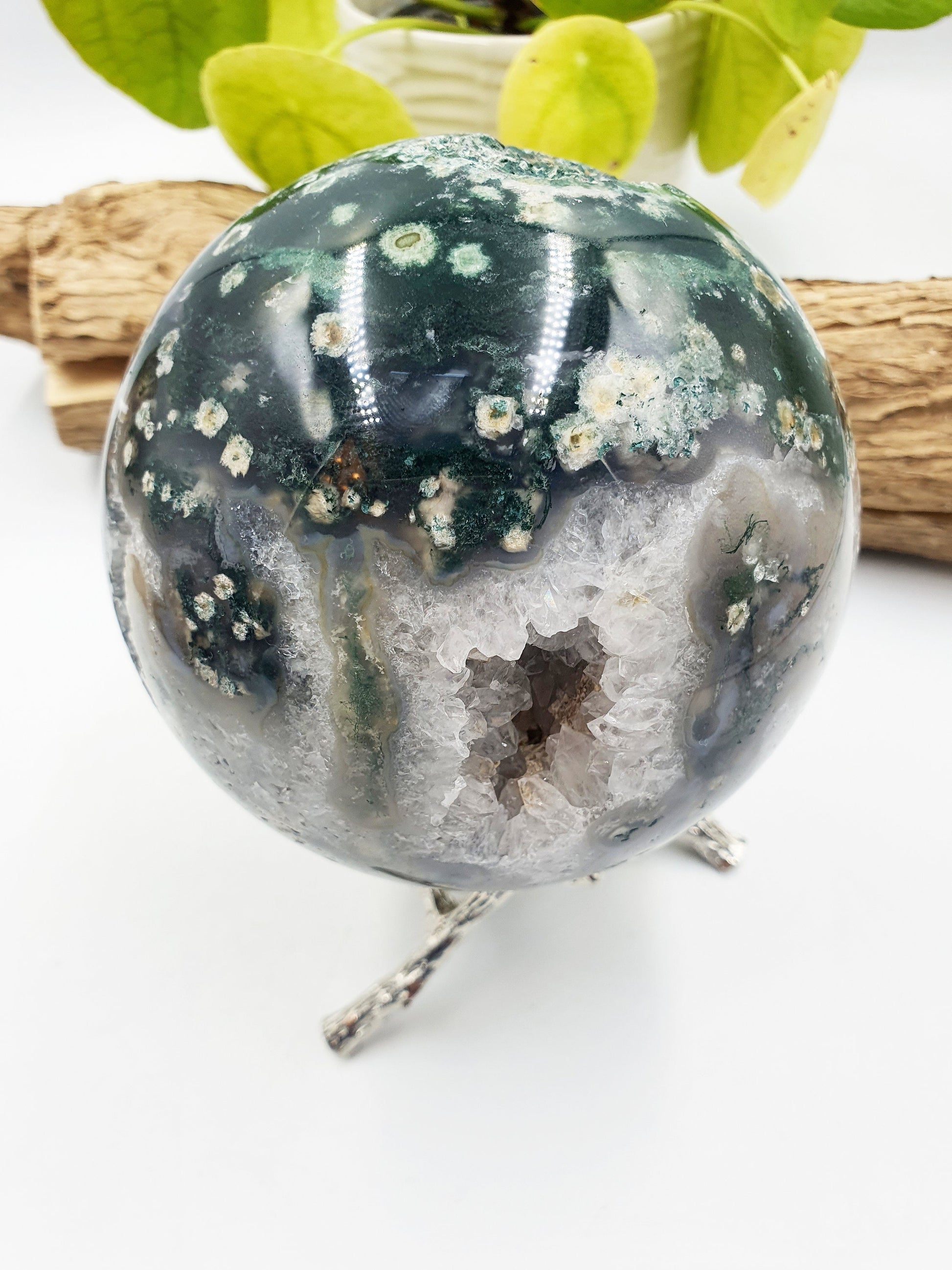 Large Ocean Jasper Sphere