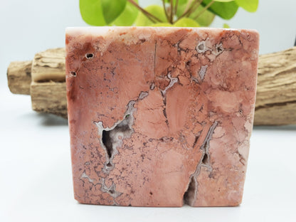 Pink Agate Cube