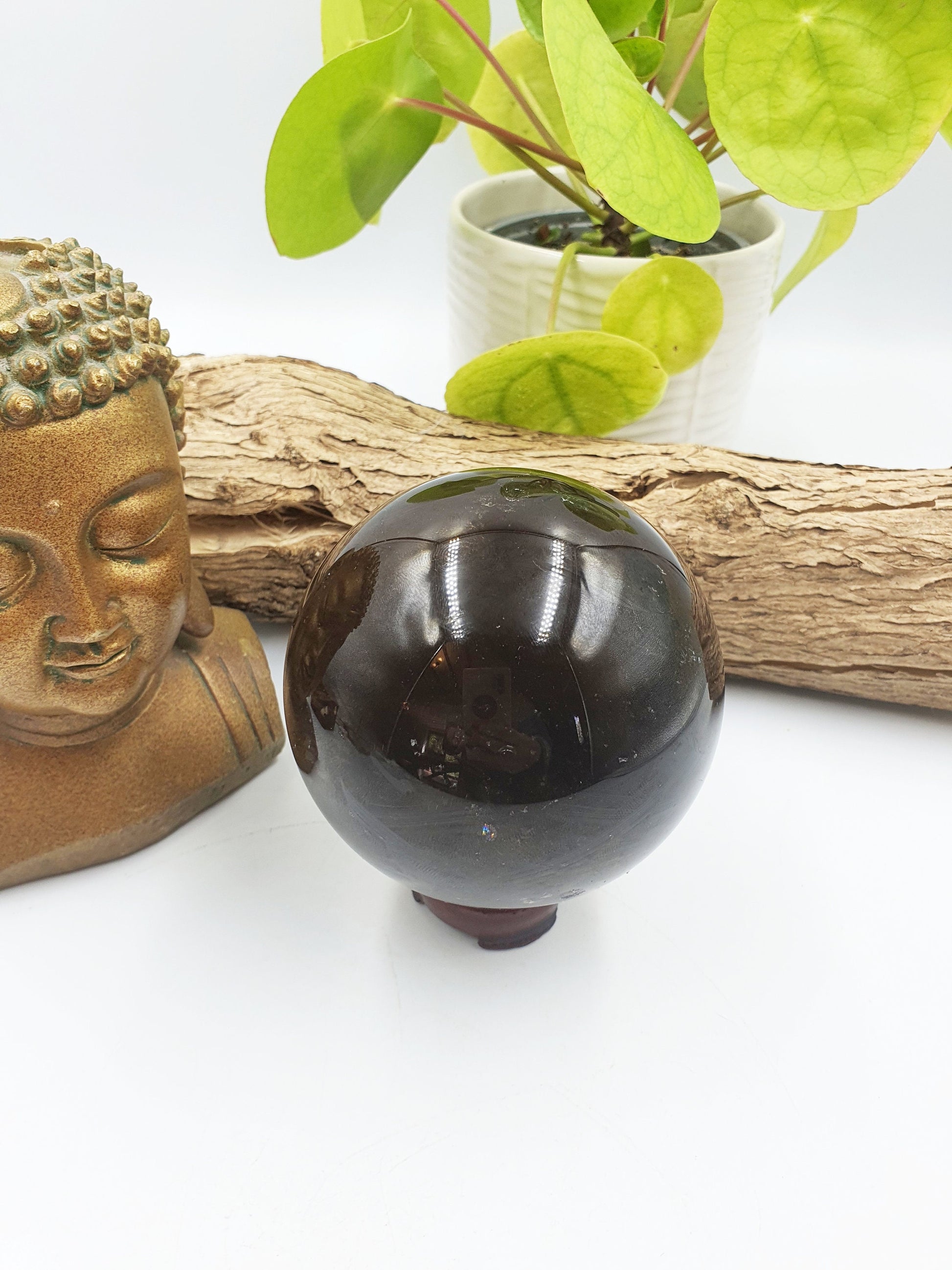 Dark Smokey Quartz Sphere