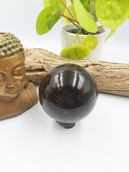 Dark Smokey Quartz Sphere