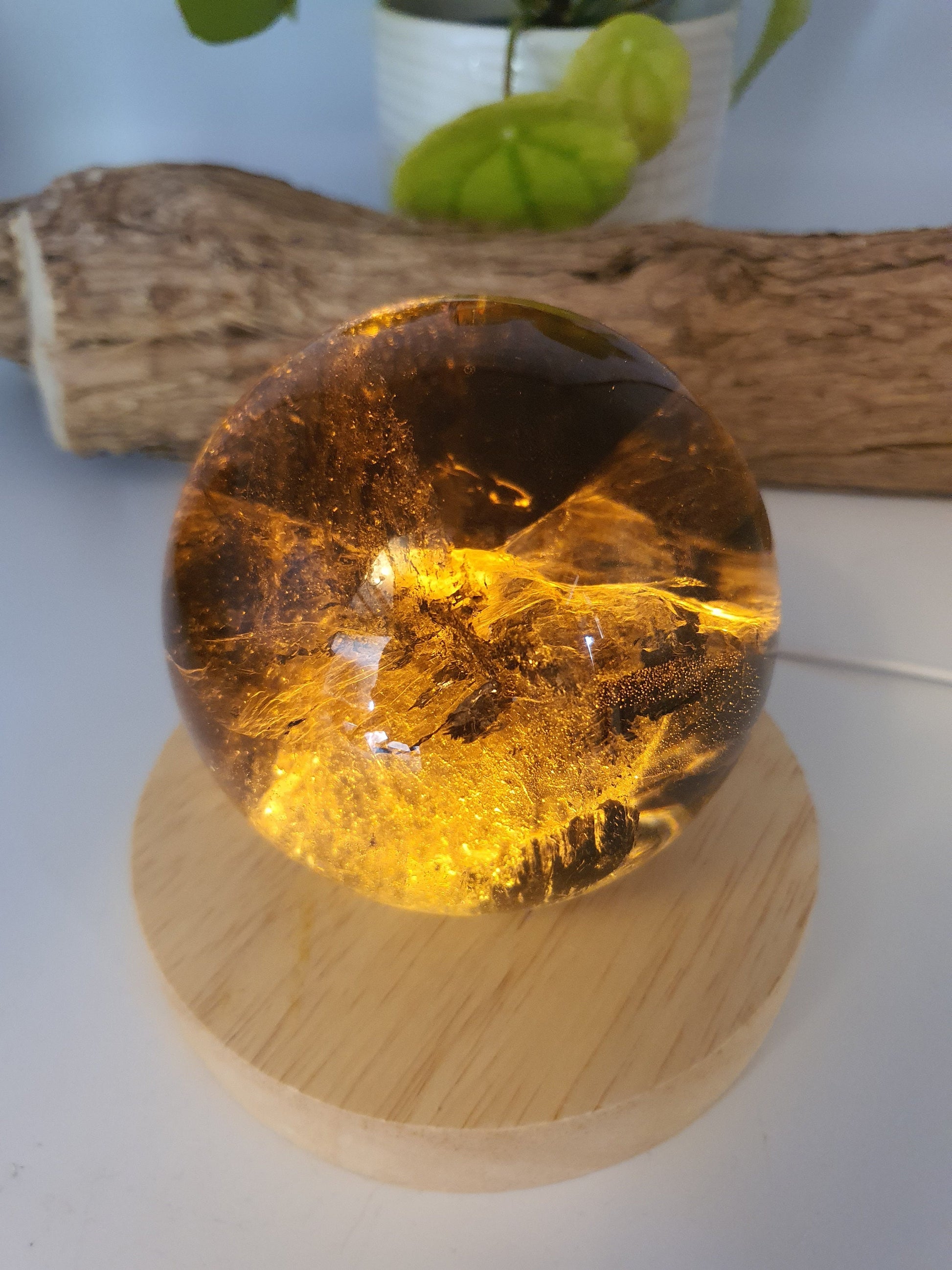 Dark Smokey Quartz Sphere