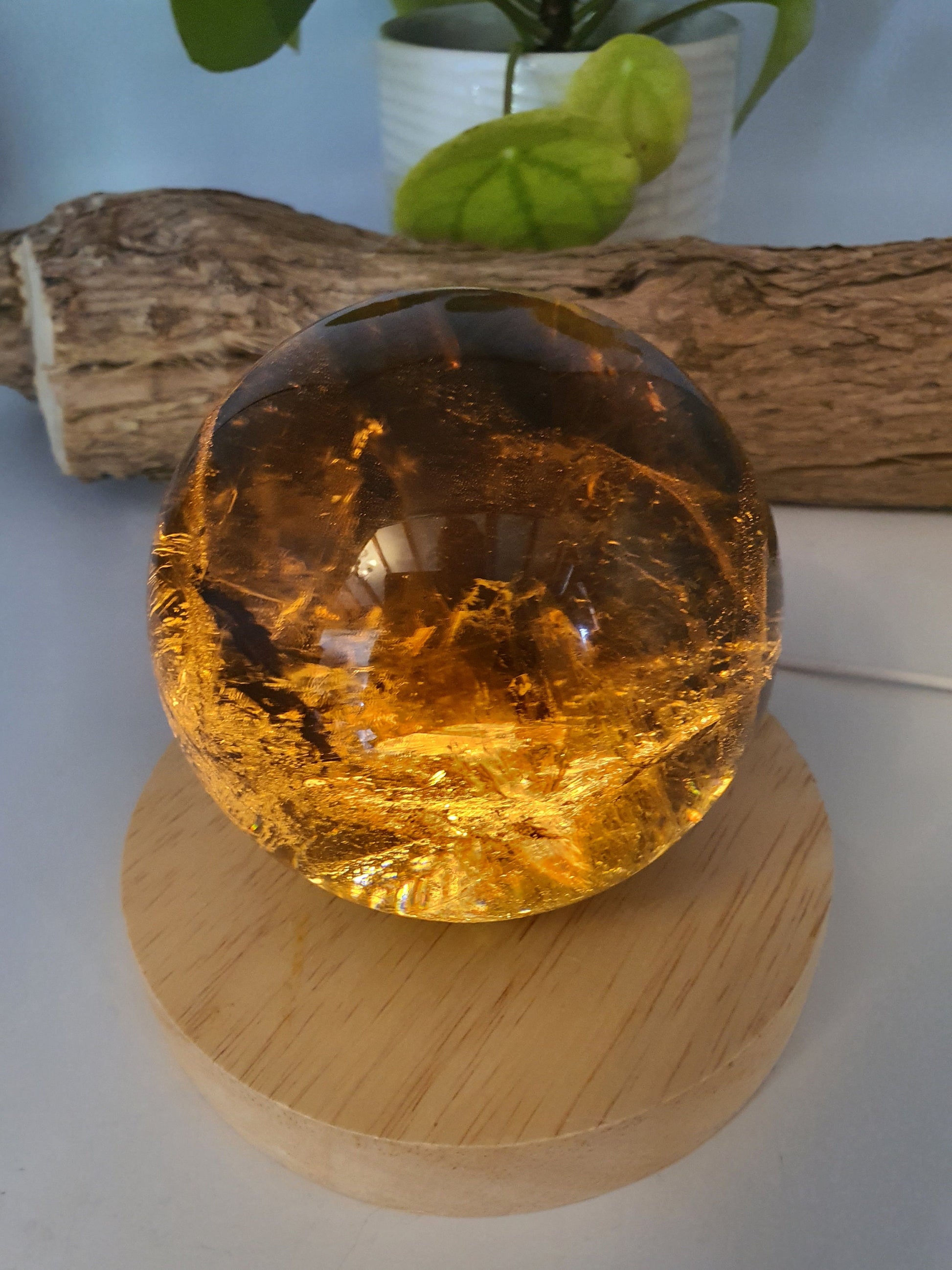 Dark Smokey Quartz Sphere