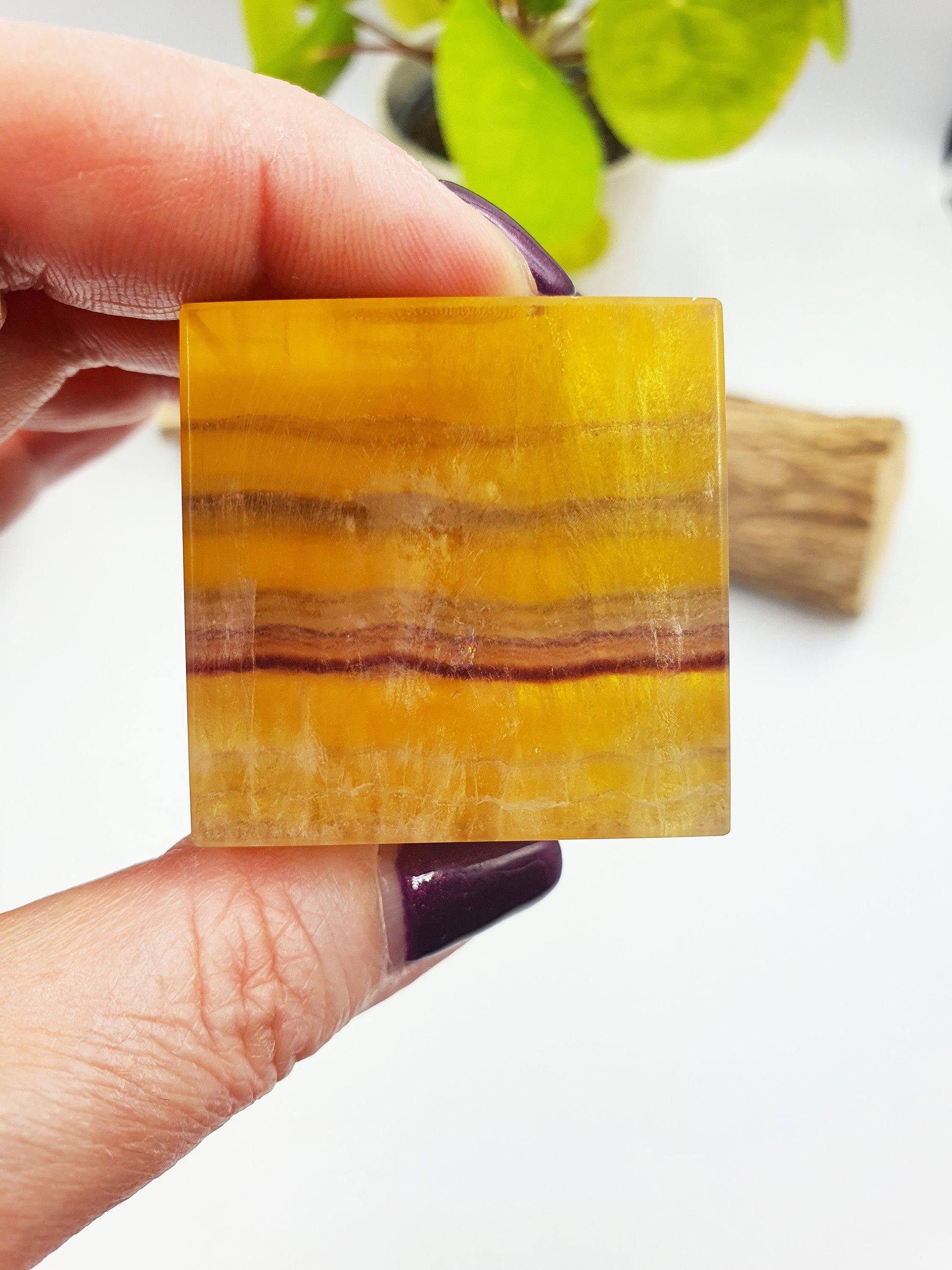 Yellow Fluorite Cube