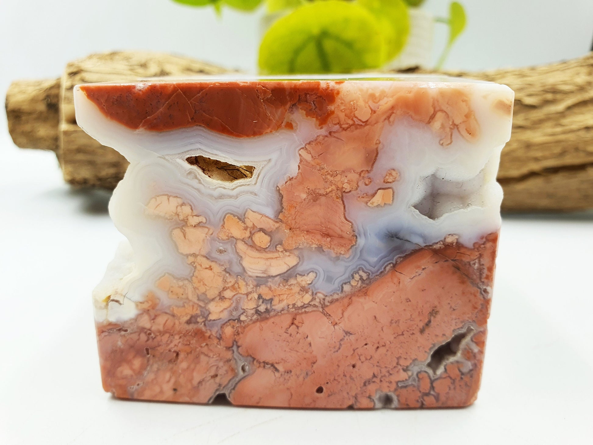 Pink Agate Cube