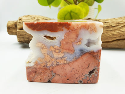 Pink Agate Cube