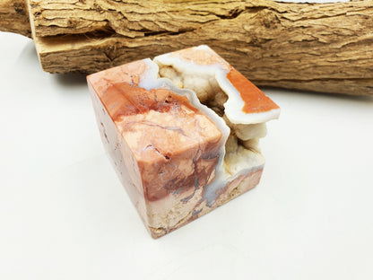 Pink Agate Cube