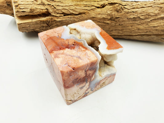 Pink Agate Cube