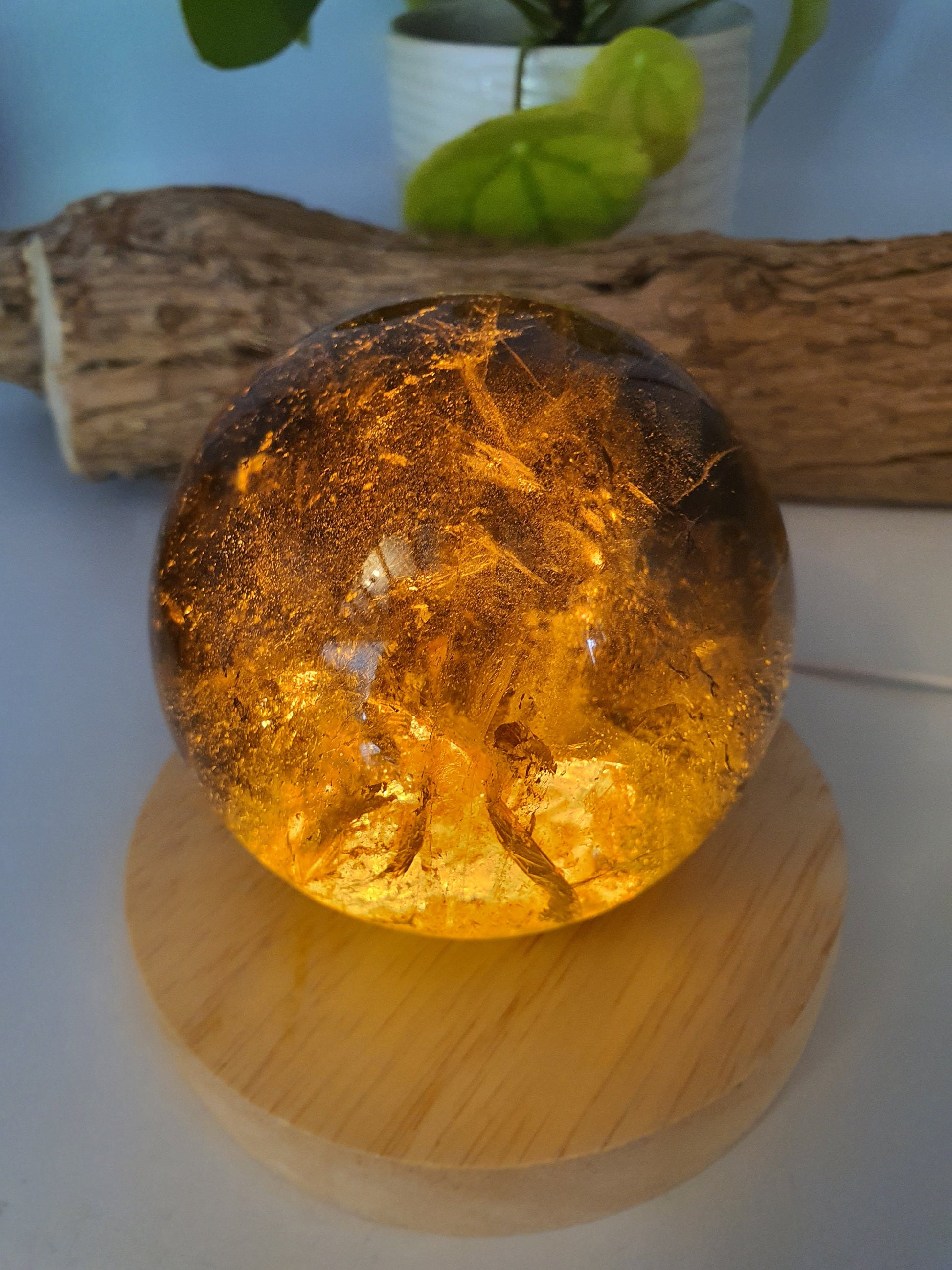 Dark Smokey Quartz Sphere