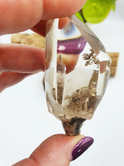White Garden Quartz Freeform /Lodolite Quartz Freeform