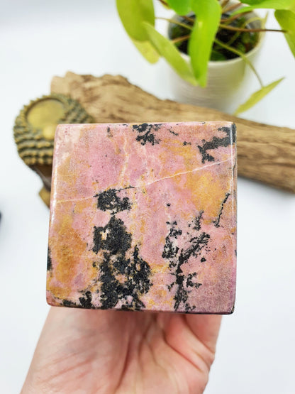 Large Rhodonite Crystal Tower