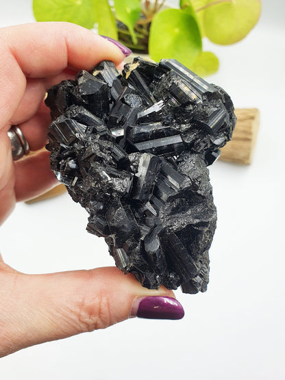 Large Zambian Black Tourmaline Specimen