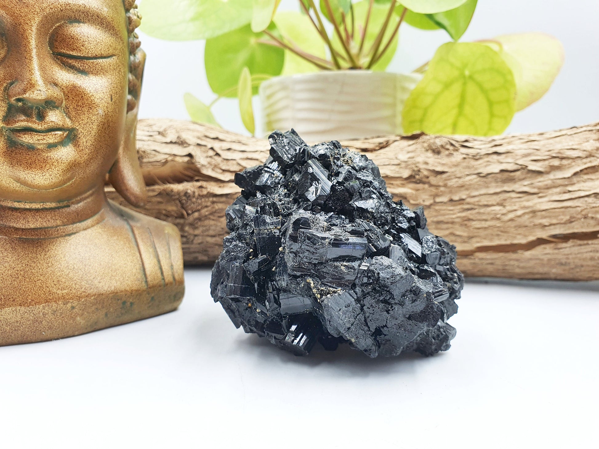 Large Zambian Black Tourmaline Specimen