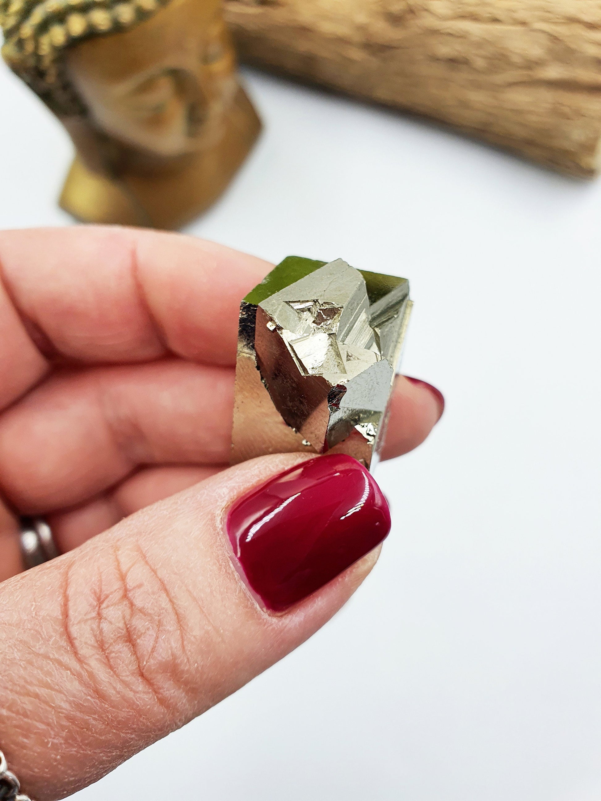 High Quality Pyrite Raw Cube Cluster