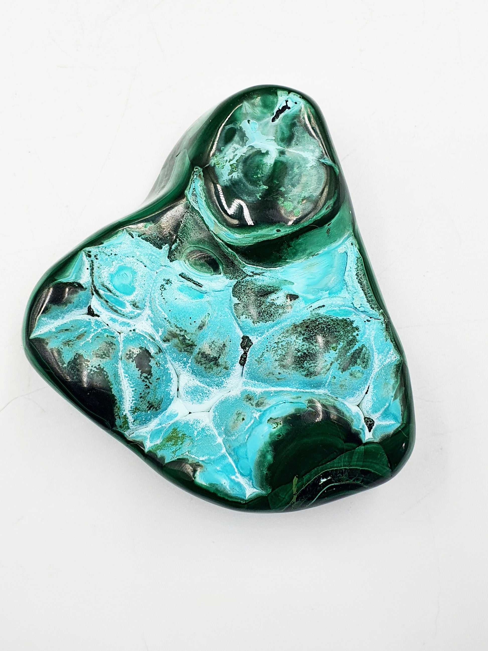 Polished Chrysocolla & Malachite Specimen