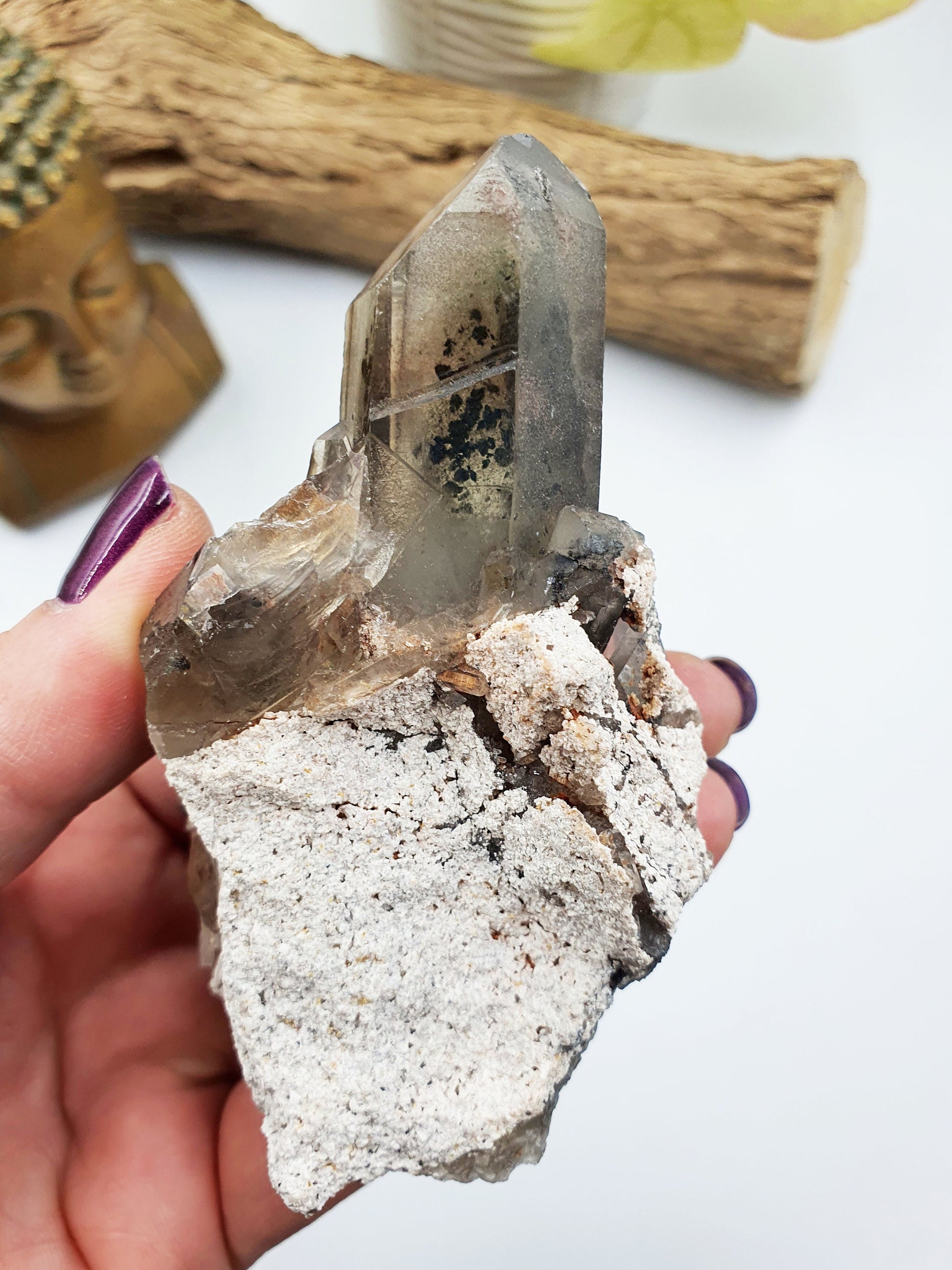 Smoky Quartz Raw Crystal Cluster