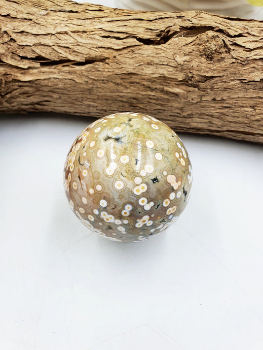 Rare 8th Vein Ocean Jasper Sphere