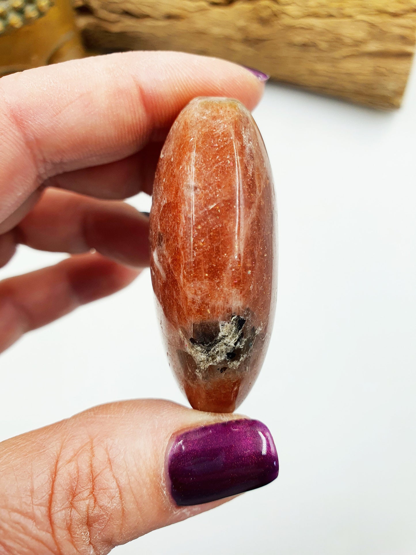Large High Grade Flashy Sunstone Palm