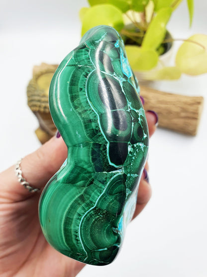 Polished Chrysocolla & Malachite Specimen