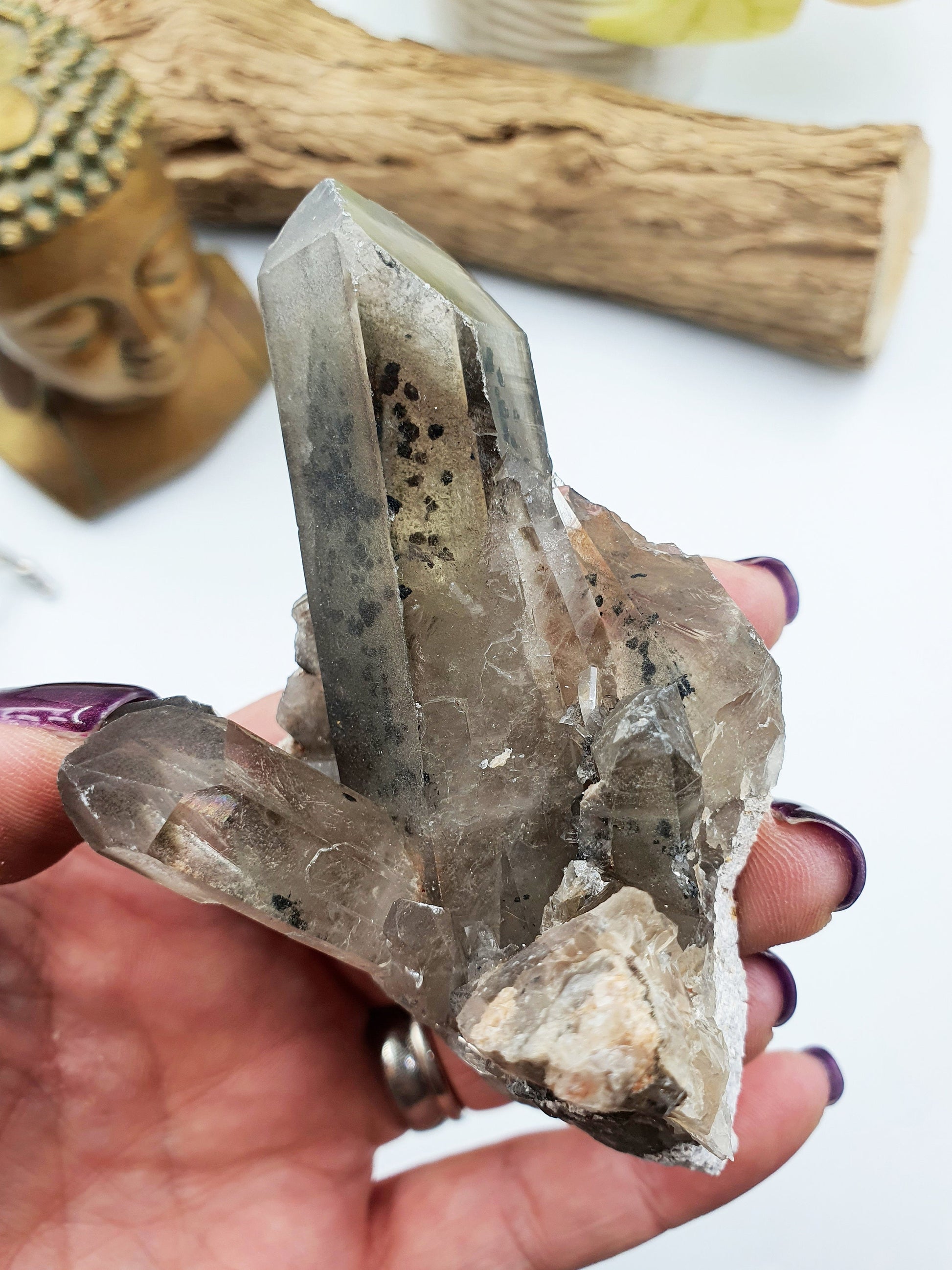 Smoky Quartz Raw Crystal Cluster