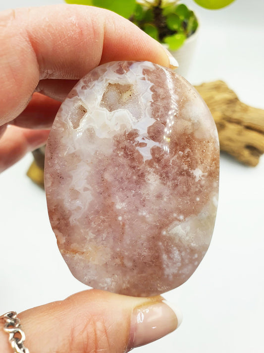 Large High Grade Pink Amethyst druzy Palm