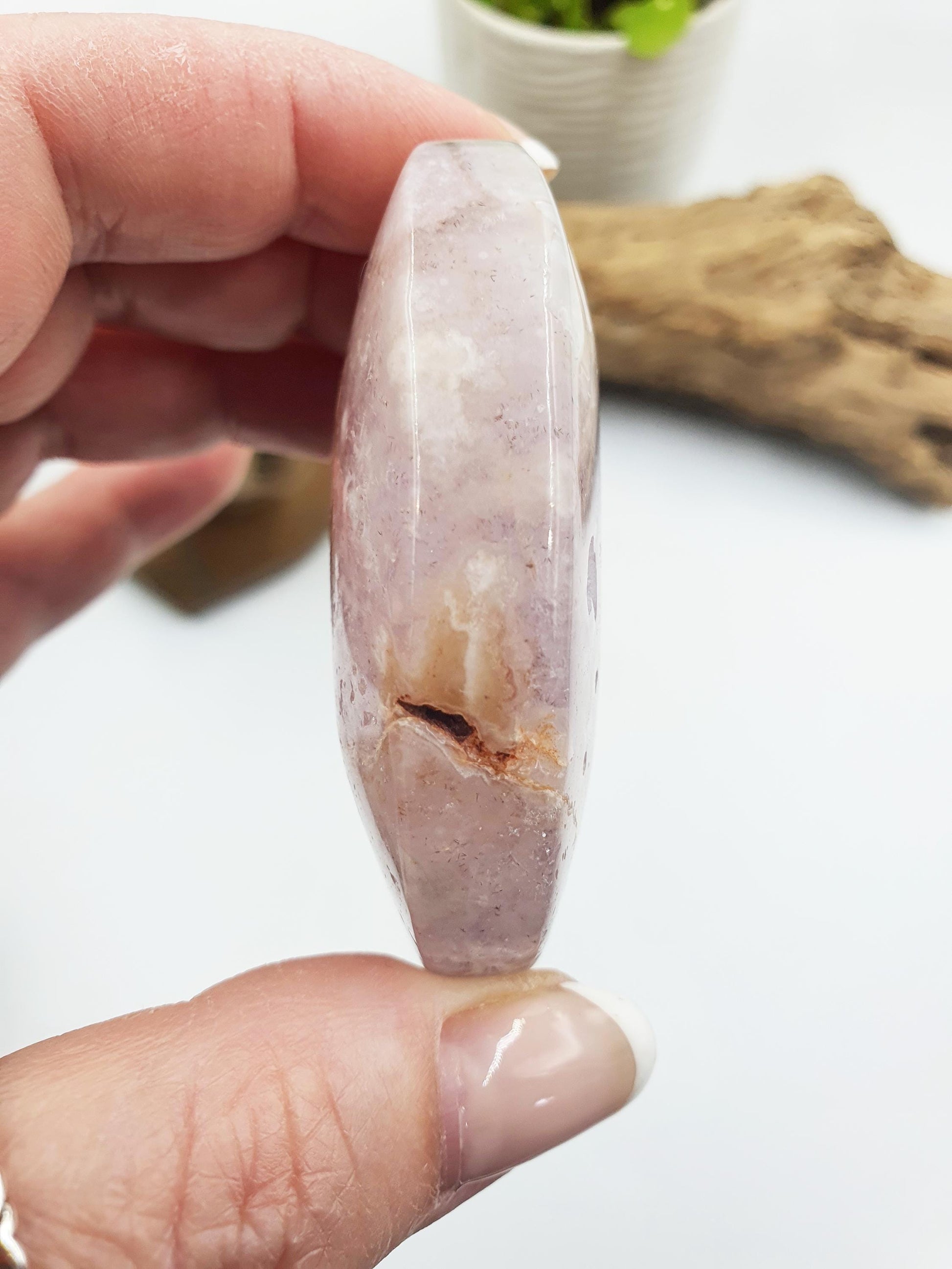 Large High Grade Pink Amethyst druzy Palm