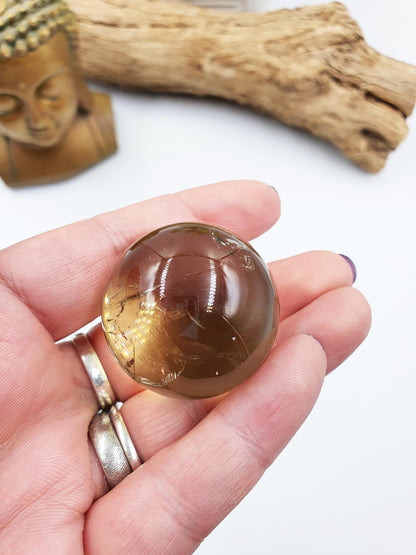 Citrine Sphere with rainbow