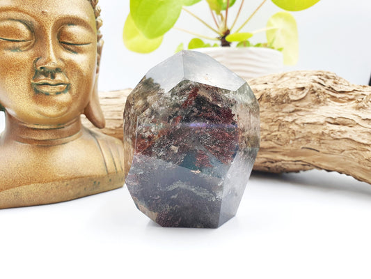 Large Green Garden Quartz Freeform /Lodolite Quartz Freeform