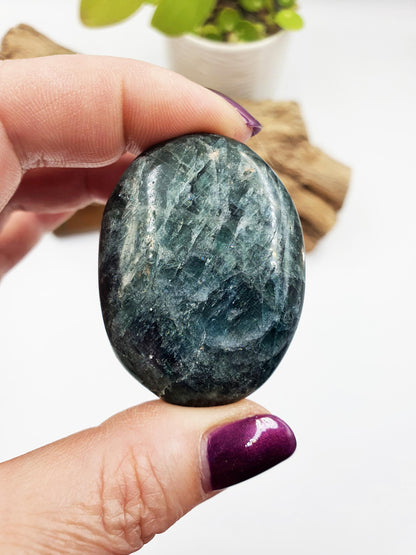 Blue Apatite Palm