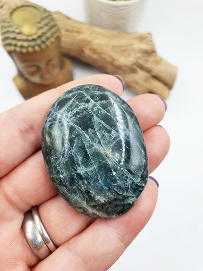 Blue Apatite Palm