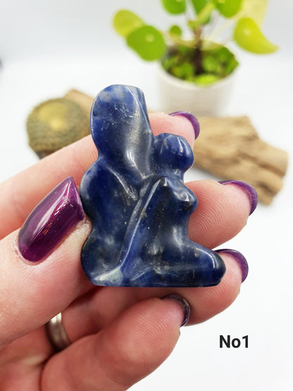 Carved Crystal Sodalite Fairy