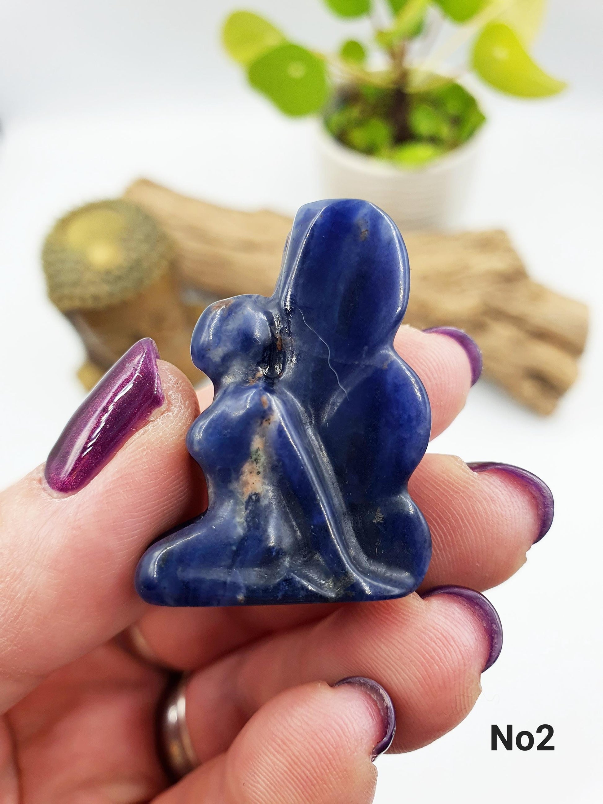 Carved Crystal Sodalite Fairy