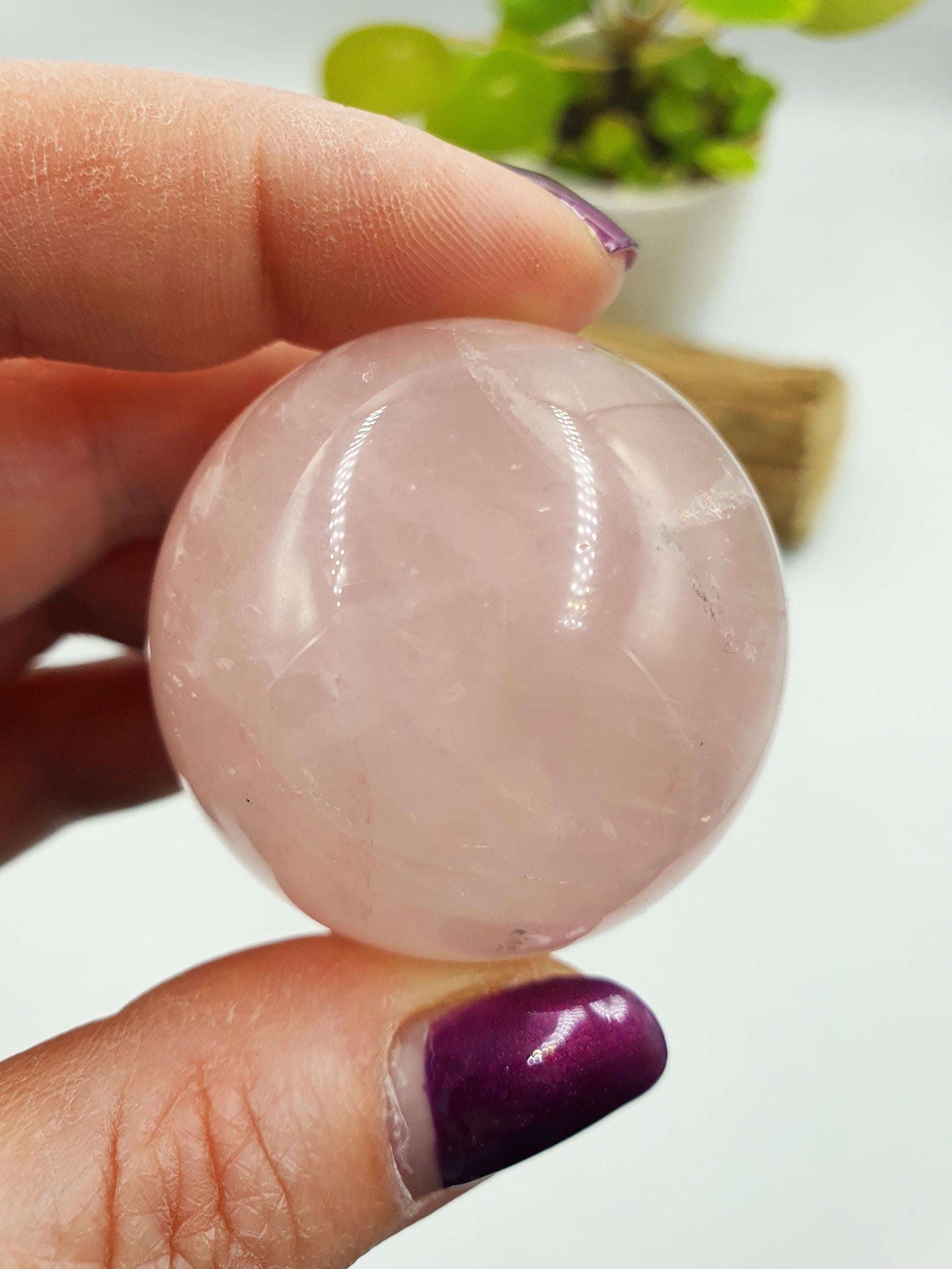 Star Rose Quartz Sphere